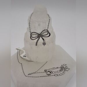 N47 Plated Bow Necklace- Charmed Aroma